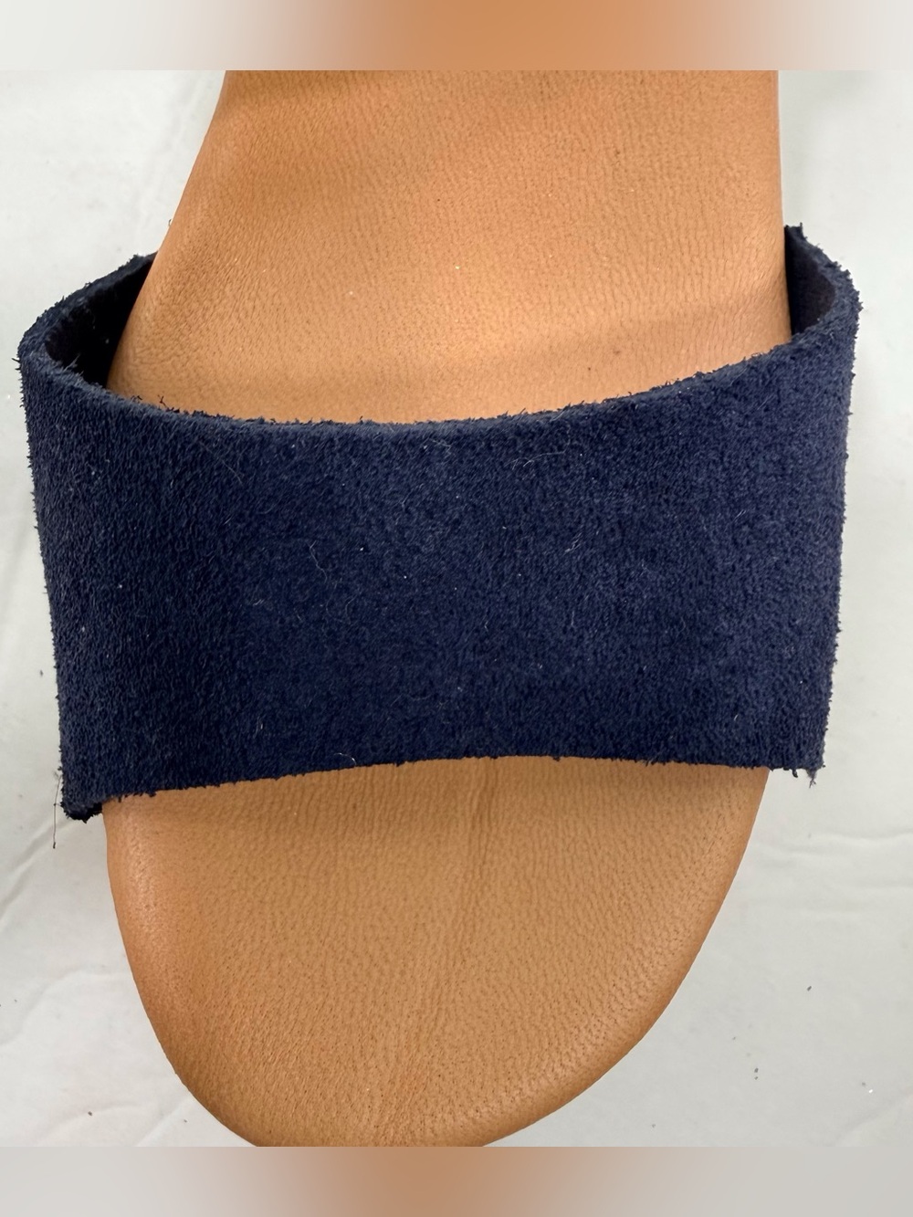 Ilaria Sartori Women’s Navy Suede Platform Clog Mules - Picture 9 of 9